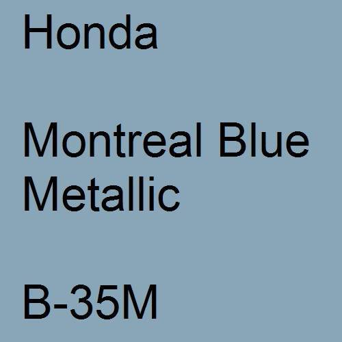 Honda, Montreal Blue Metallic, B-35M.